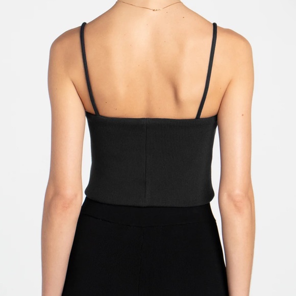🆕ORSEUND IRIS BLACK RIBBED TUBE TOP TANK SIZE XS NWT ARCHIVED DEAD-STOCK STYLE - Picture 8 of 10